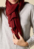 100% Cashmere Scarf in Rust Red - sonyahopkins.com