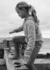 Cashmere Kids Hoody in Pale Marle Grey with Charcoal - sonyahopkins.com