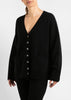 Sonya Hopkins 100% cashmere oversized cardigan in black