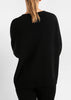 Sonya Hopkins 100% cashmere Ruby is a boxy & oversized cardigan in black