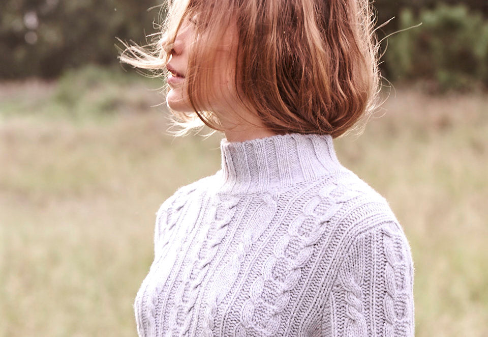 Sonya Hopkins pure cashmere Lauren cable knit