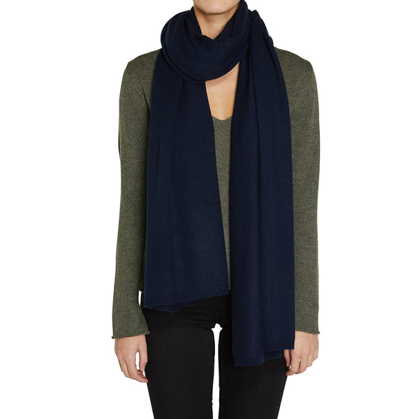 Sonya Hopkins pure cashmere large wrap in ink