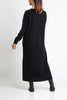 Sonya Hopkins 100% cashmere knitted jumper dress in black