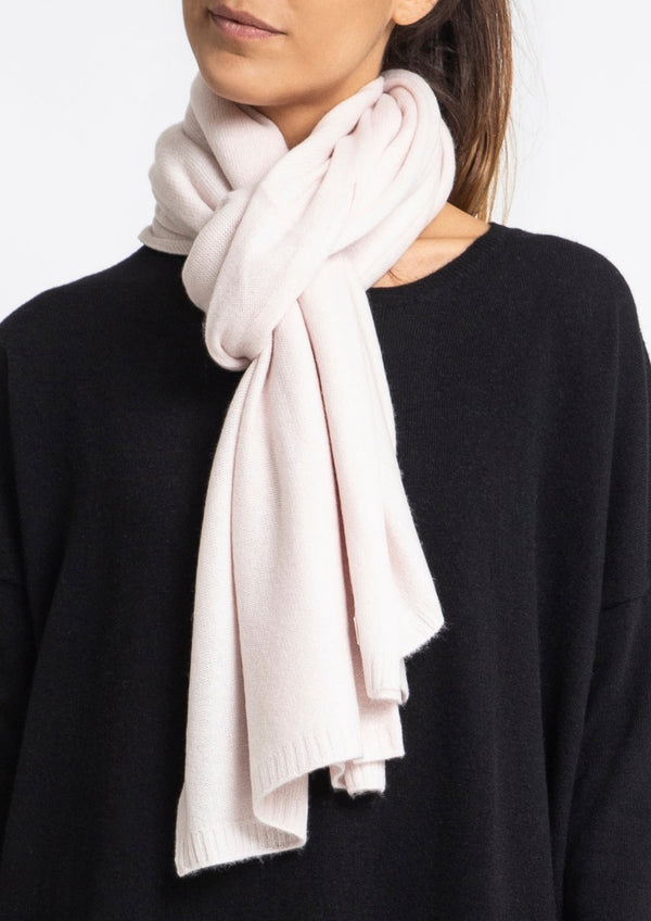 Sonya Hopkins 100% Pure Cashmere scarf in blush