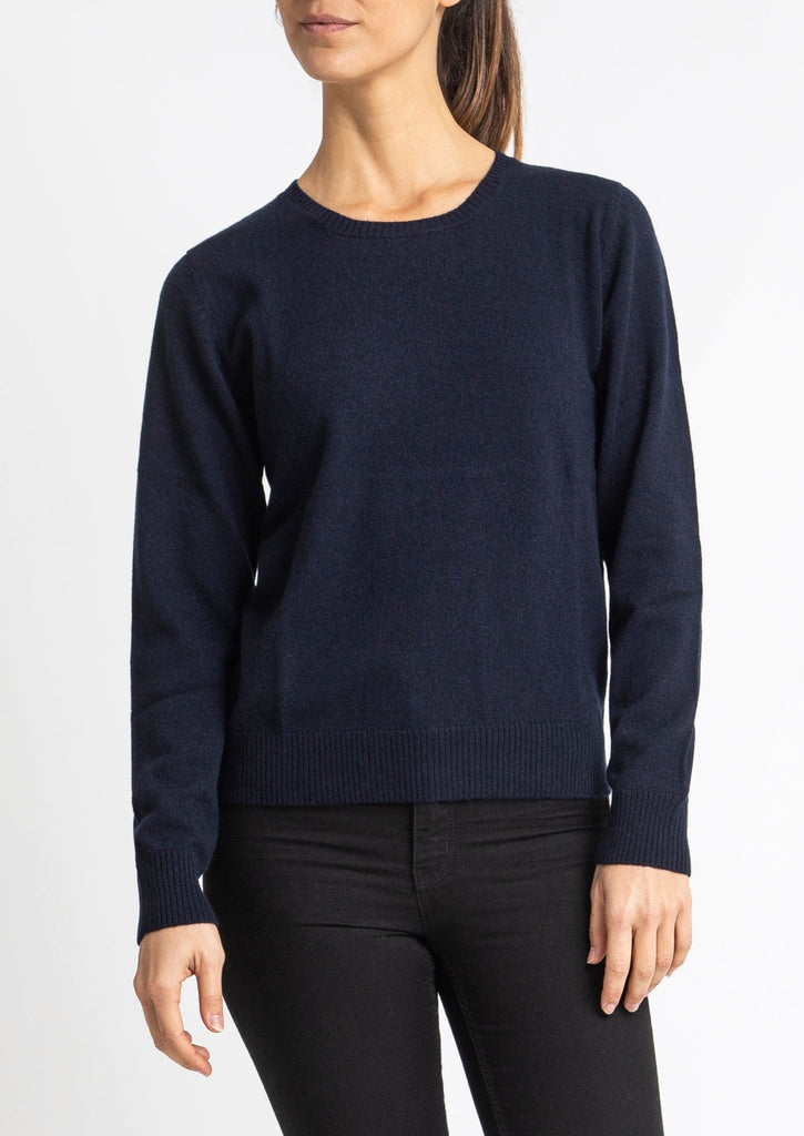 Sonya Hopkins 100% cashmere crew neck in the ink