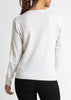 Sonya Hopkins 100% cashmere crew neck in the winter white