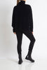 Sonya Hopkins 100% cashmere oversized Sunday knit turtleneck in black