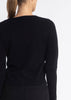Sonya Hopkins pure cashmere v-neck cardigan in classic black