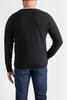 Sonya Hopkins Sydney 100% pure cashmere v-neck knit in dark charcoal marle grey