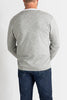 Cashmere Joe Mens V-Neck in Pale Marle Grey - sonyahopkins.com